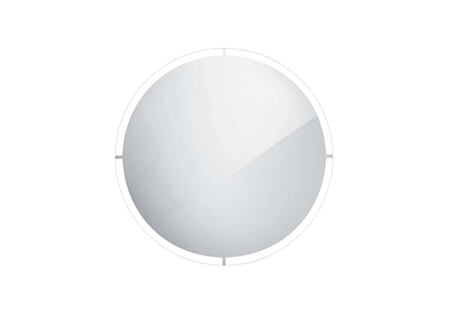 Nimco Lustra - Lustro z oświetleniem LED, średnica 60 cm, aluminium ZP 24000R