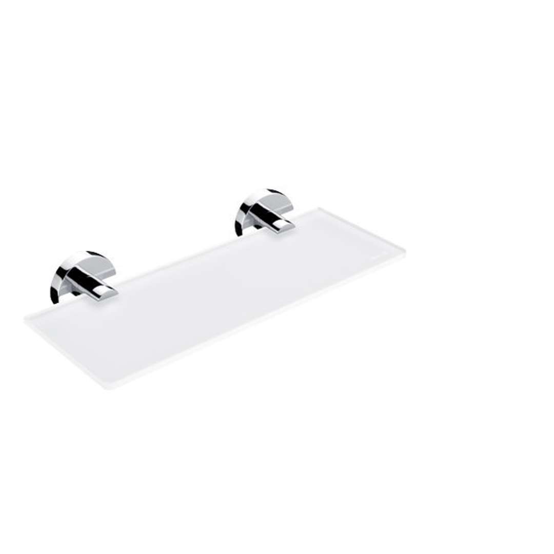 Nimco Unix - Półka dł. 30 cm, szkło matowe/chrom UN 13091B-30-26