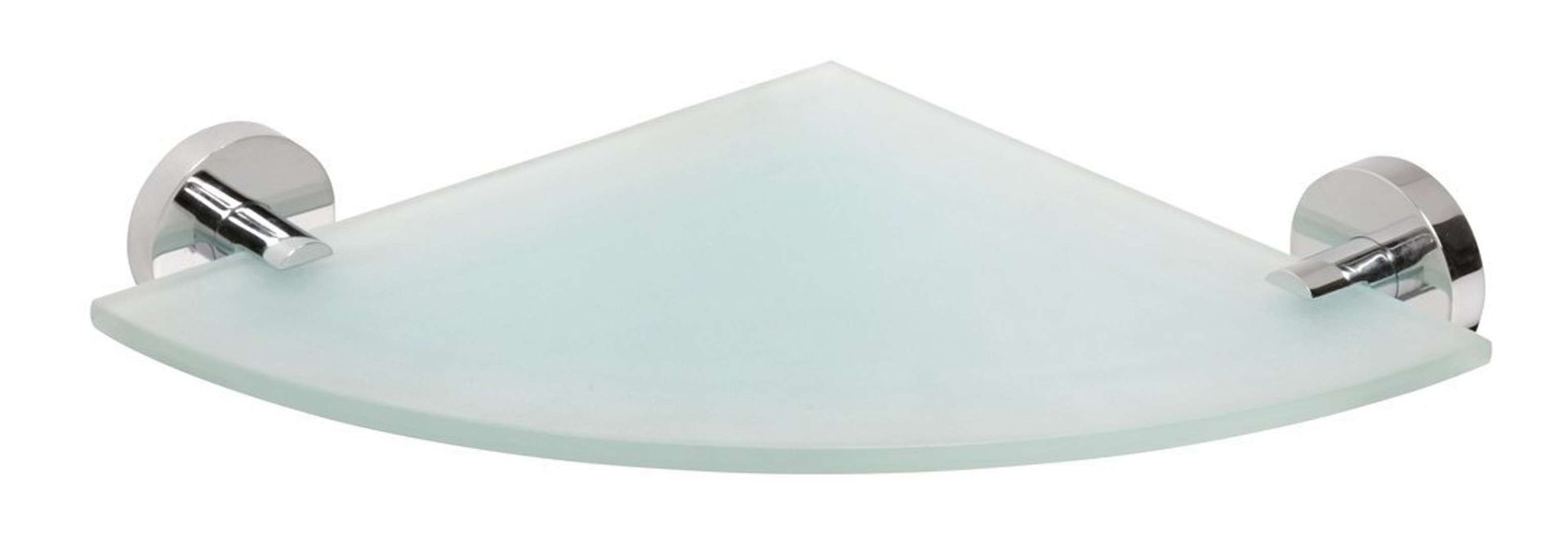 Sapho X-Round - Półka narożna, szkło/chrom XR603