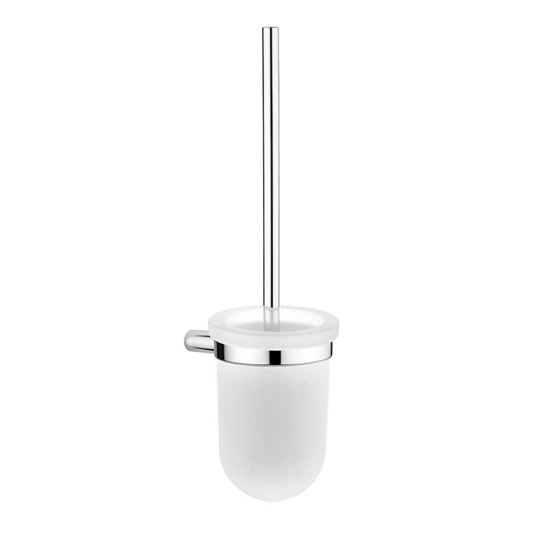 Nimco Bormo - Szczotka do WC ścienna z uchwytem, szkło matowe/chrom BR 11094WN-26