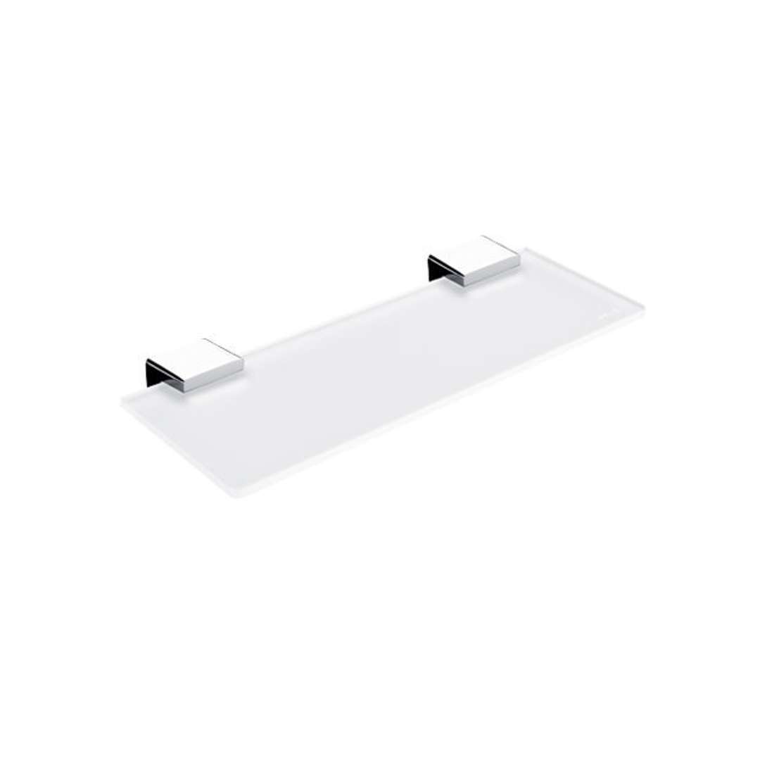 Nimco Kibo - Półka dł. 30 cm, szkło matowe/chrom Ki 14091B-30-26