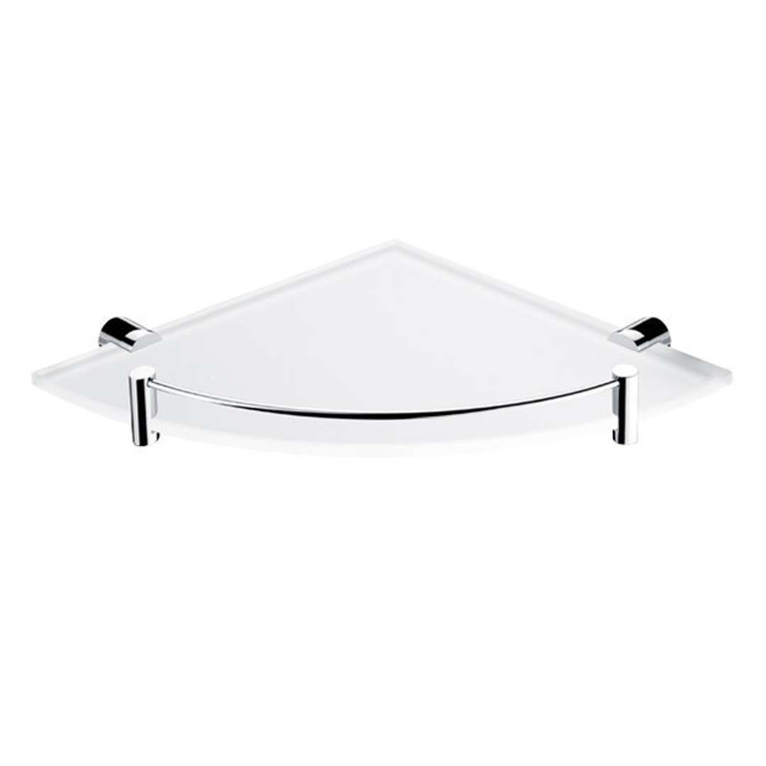 Nimco Bormo - Półka narożna, szkło matowe/chrom BR 11091RBX-26