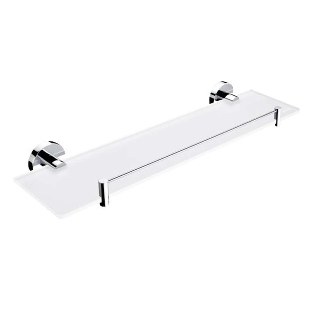 Nimco Unix - Półka z obudową, długość 50 cm, szkło matowe/chrom UN 13091BX-50-26