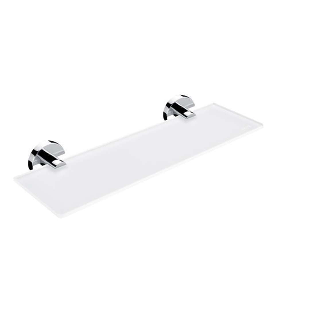 Nimco Unix - Półka, długość 40 cm, szkło matowe/chrom UN 13091B-40-26