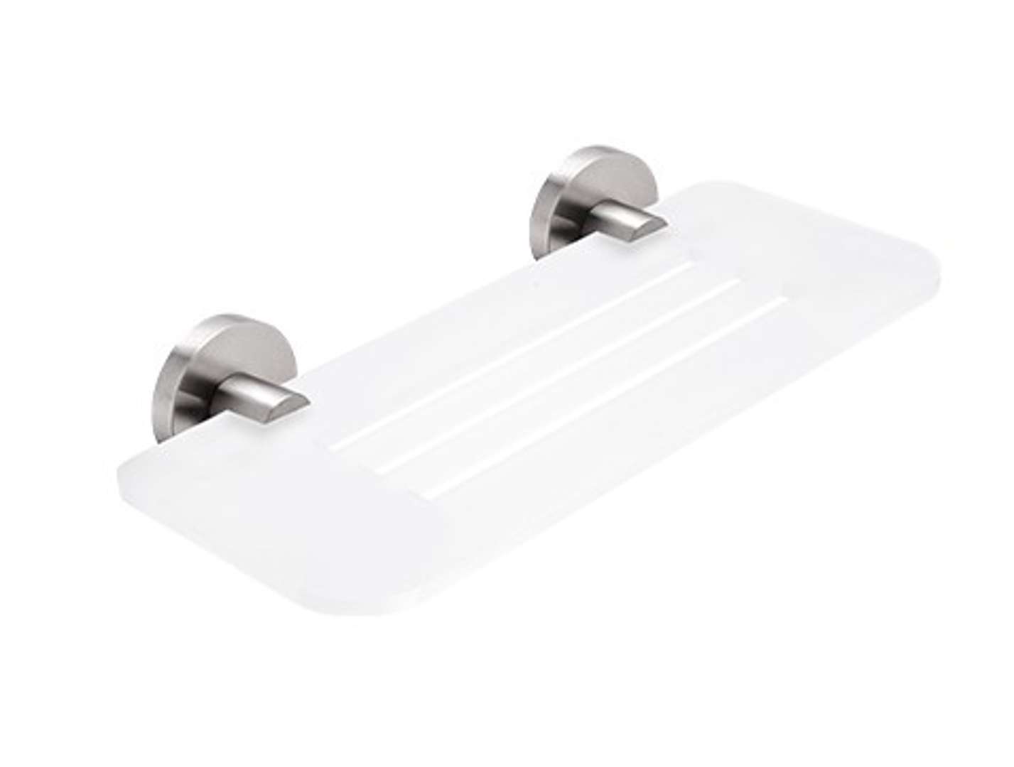 Nimco Unix - Półka IXI, długość 30 cm, plexi matowa/stal nierdzewna szczotkowana UNM X330-10