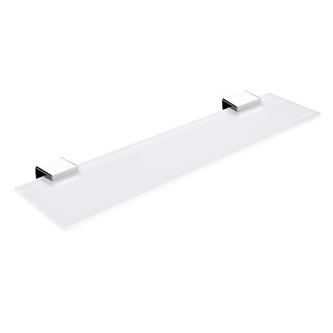 Nimco Kibo - Półka dł. 50 cm, szkło matowe/chrom Ki 14091B-50-26