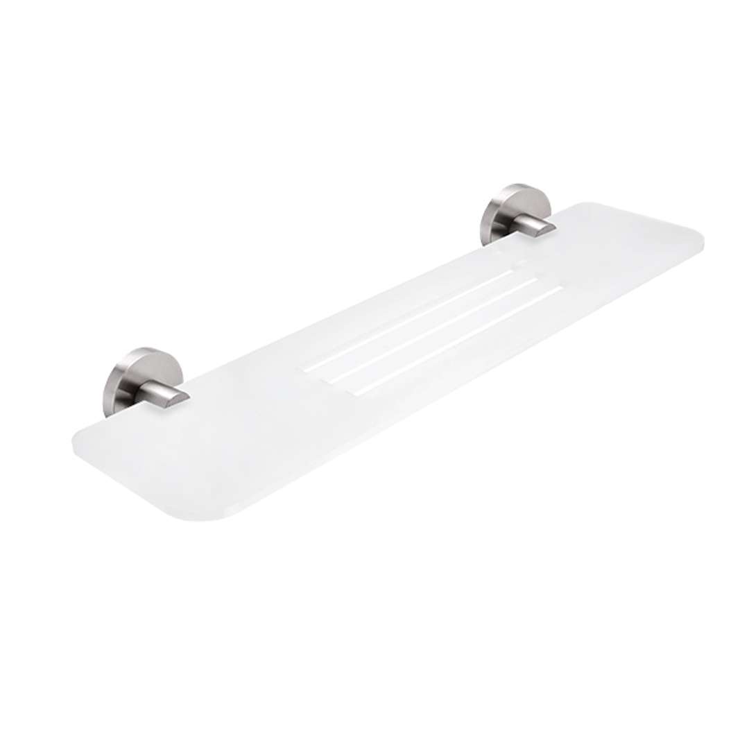 Nimco Unix - Półka IXI, długość 50 cm, plexi matowa/stal nierdzewna szczotkowana UNM X350-10
