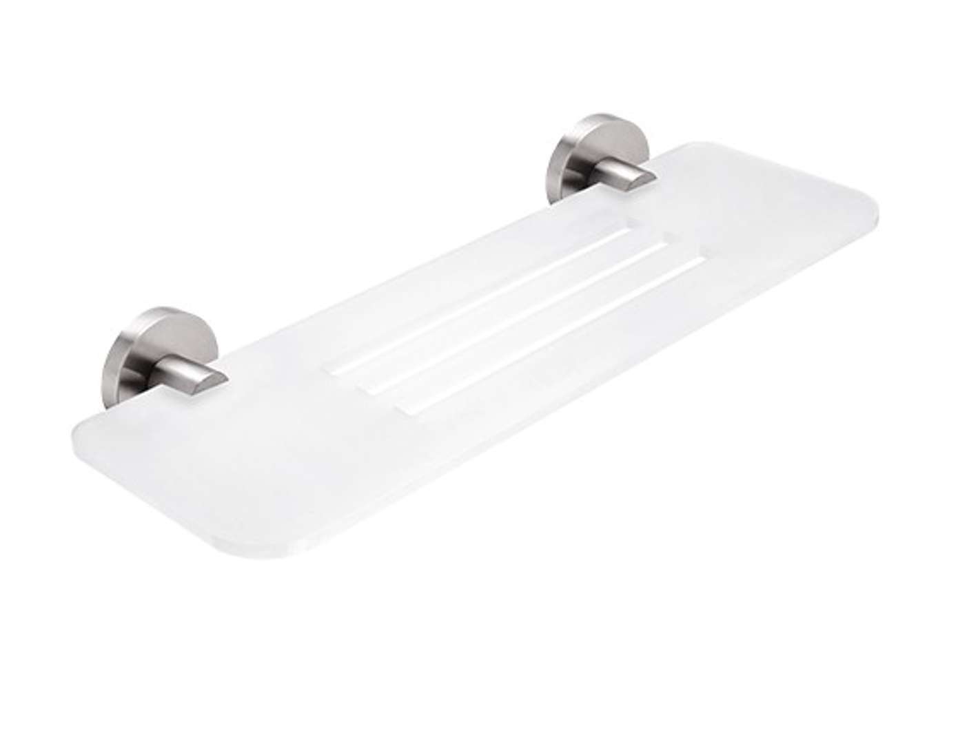 Nimco Unix - Półka IXI, długość 40 cm, plexi matowa/stal nierdzewna szczotkowana UNM X340-10
