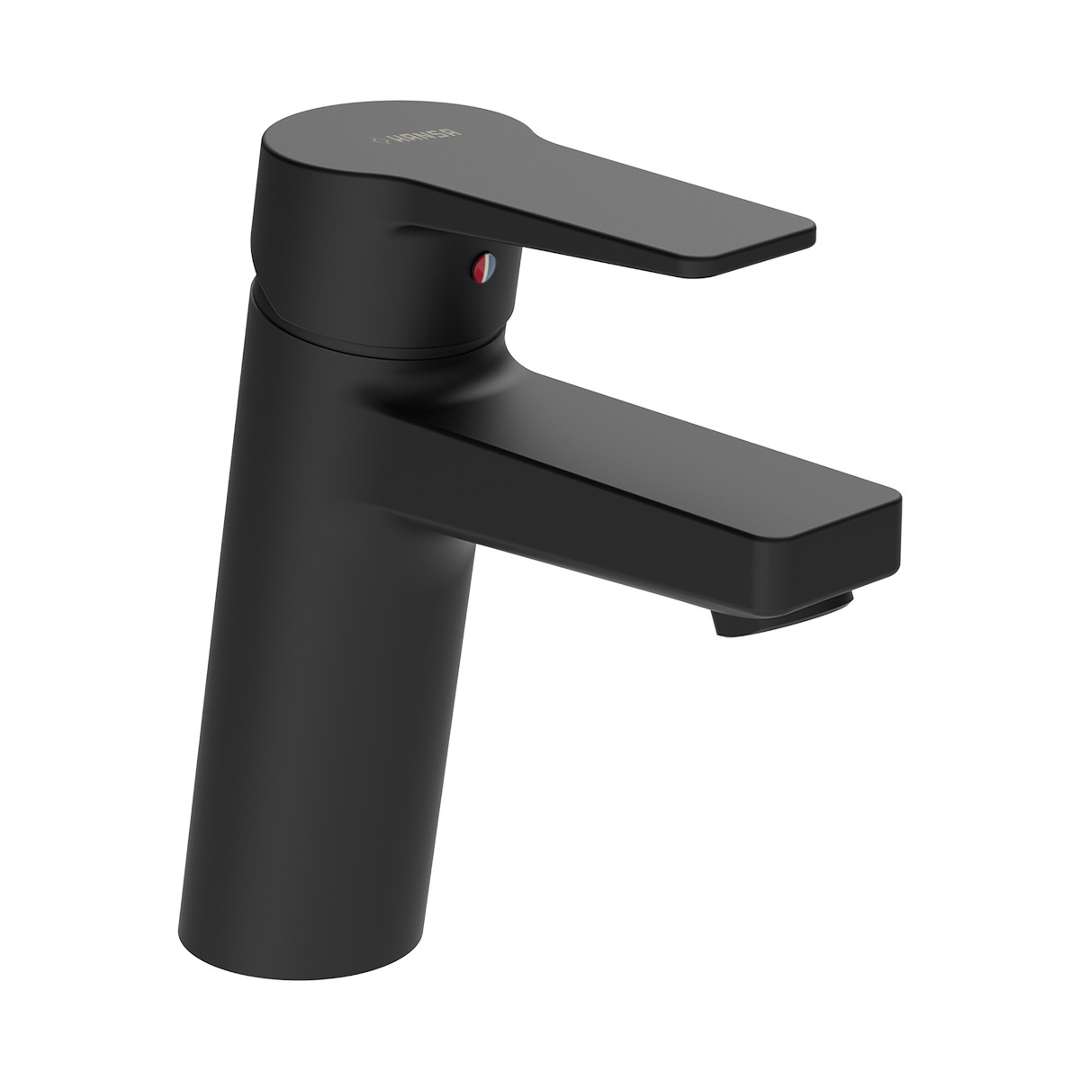 Hansa Twist - Bateria umywalkowa XL, czarny mat 0902228333