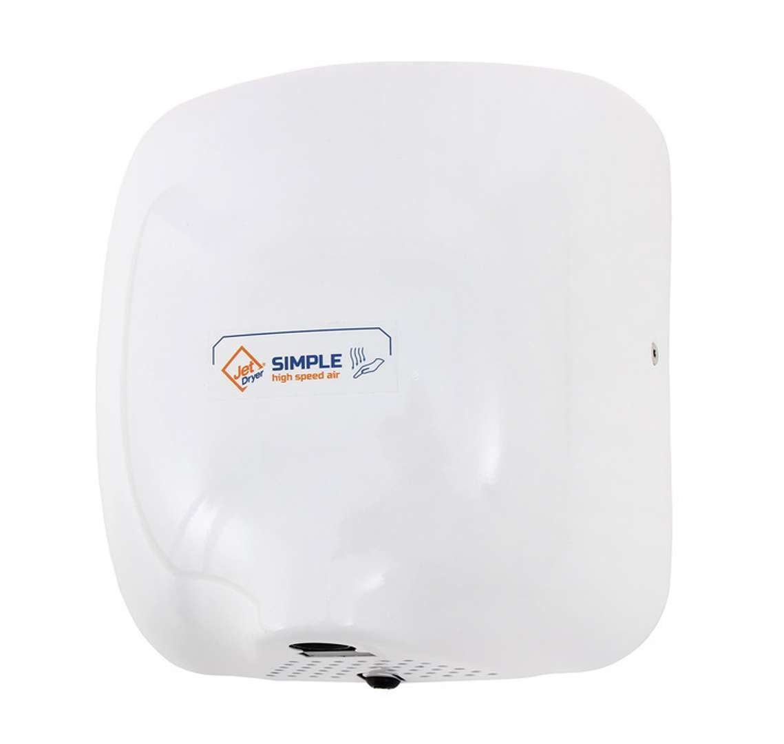 Jet Dryer Suszarki - Suszarka do rąk na gorące powietrze Prosty, biały metal 8596220002709