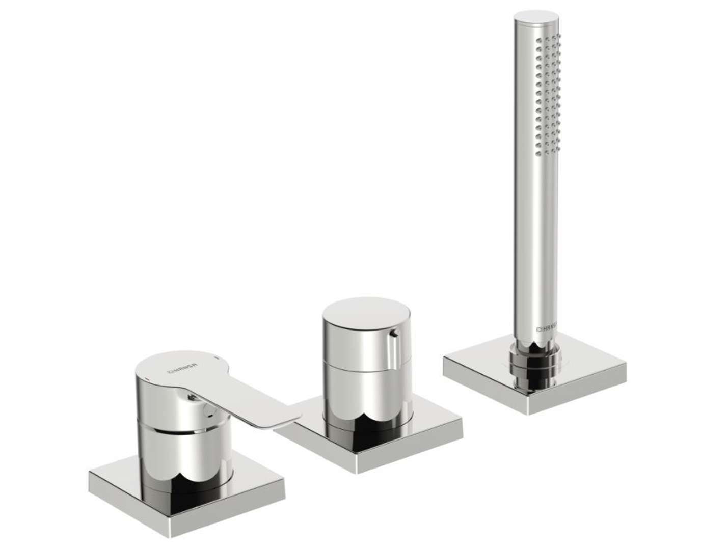 Hansa Ligna - 3-otworowa bateria na brzegu wanny, chrom 06439493