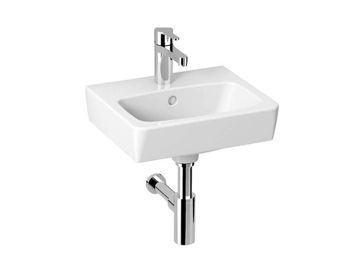 Jika Lyra plus - Umywalka 40x34 cm, z przelewem, z otworem na baterię, biała H8153800001041