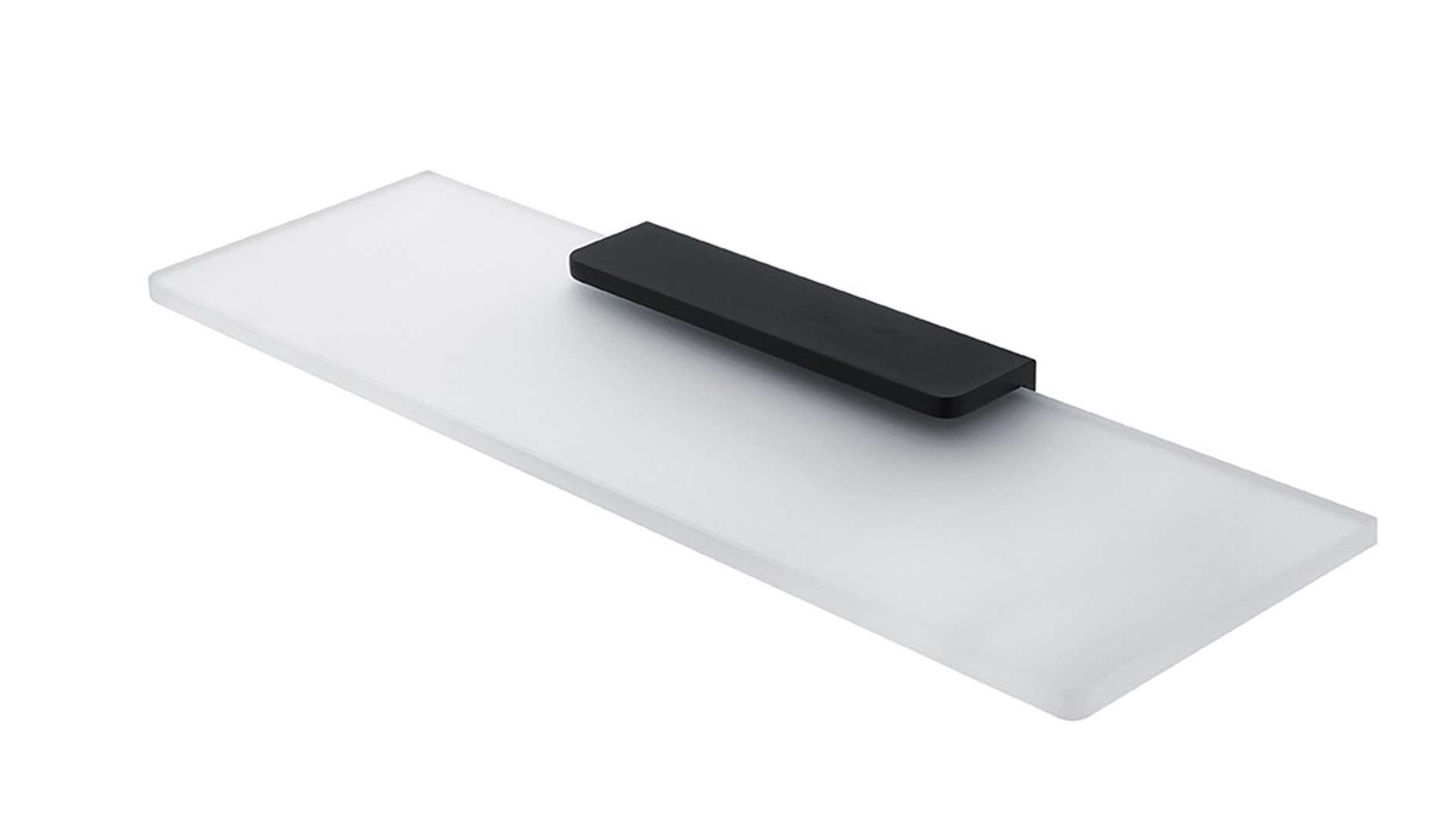 Nimco Maya - Półka 40 cm, szkło matowe/czarny mat MAC 29091B-40-90