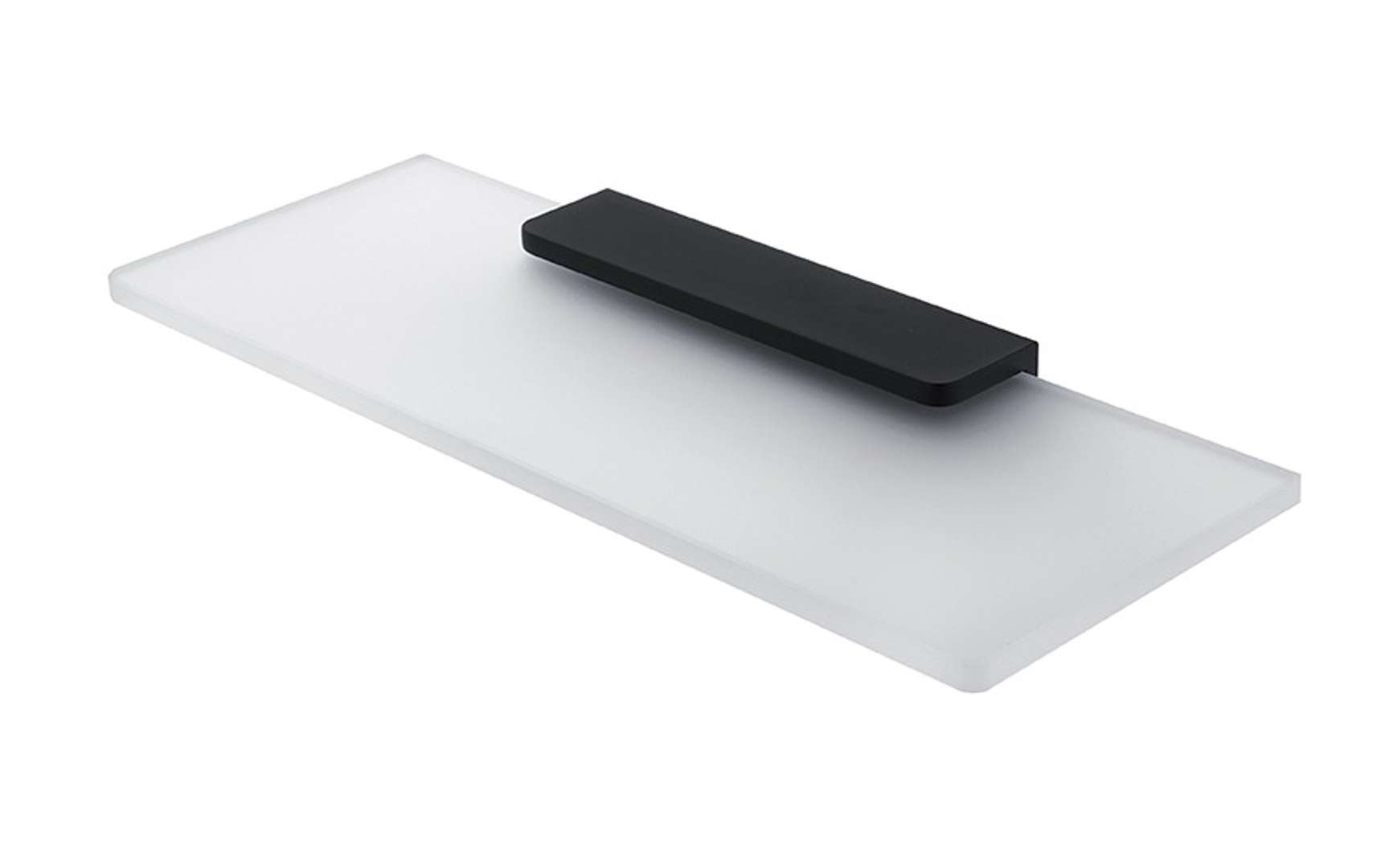 Nimco Maya - Półka 30 cm, szkło matowe/czarny mat MAC 29091B-30-90