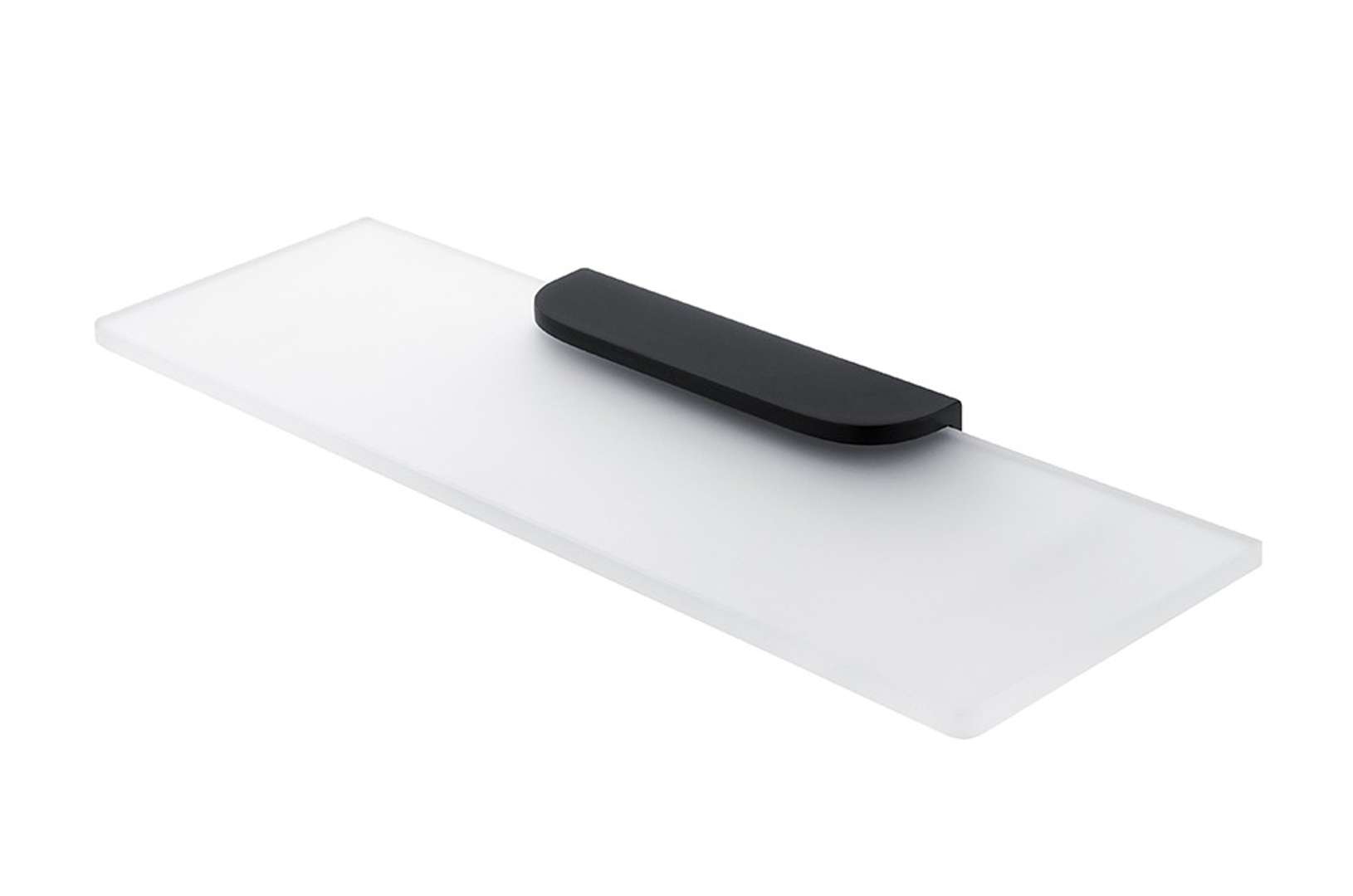 Nimco Nikau - Półka dł. 40 cm, szkło matowe/czarny mat NKC 30091B-40-90