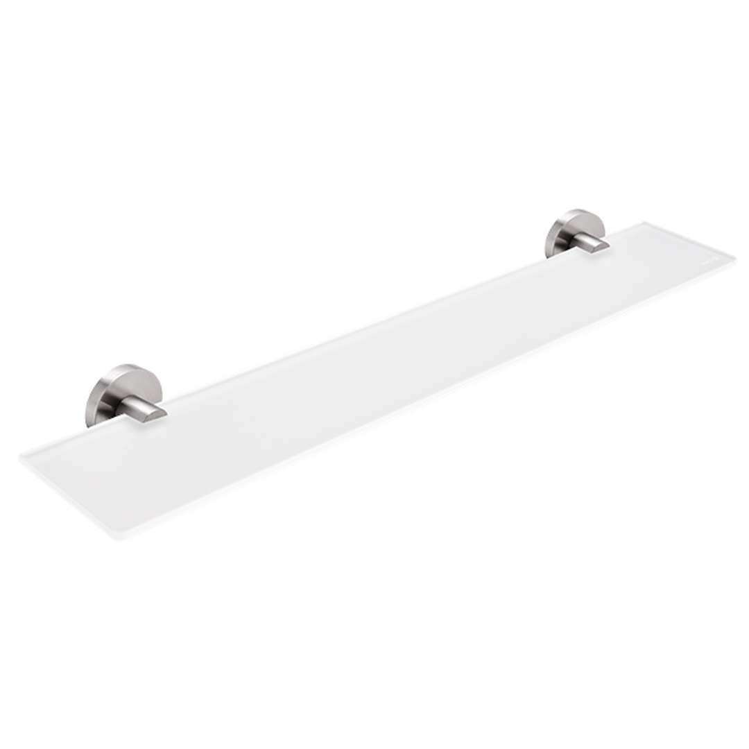 Nimco Unix - Półka, długość 60 cm, szkło matowe/stal nierdzewna szczotkowana UNM 13091B-60-10