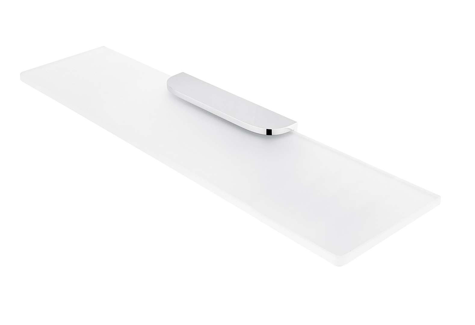 Nimco Nikau - Półka dł. 60 cm, szkło matowe/chrom NK 30091B-60-26