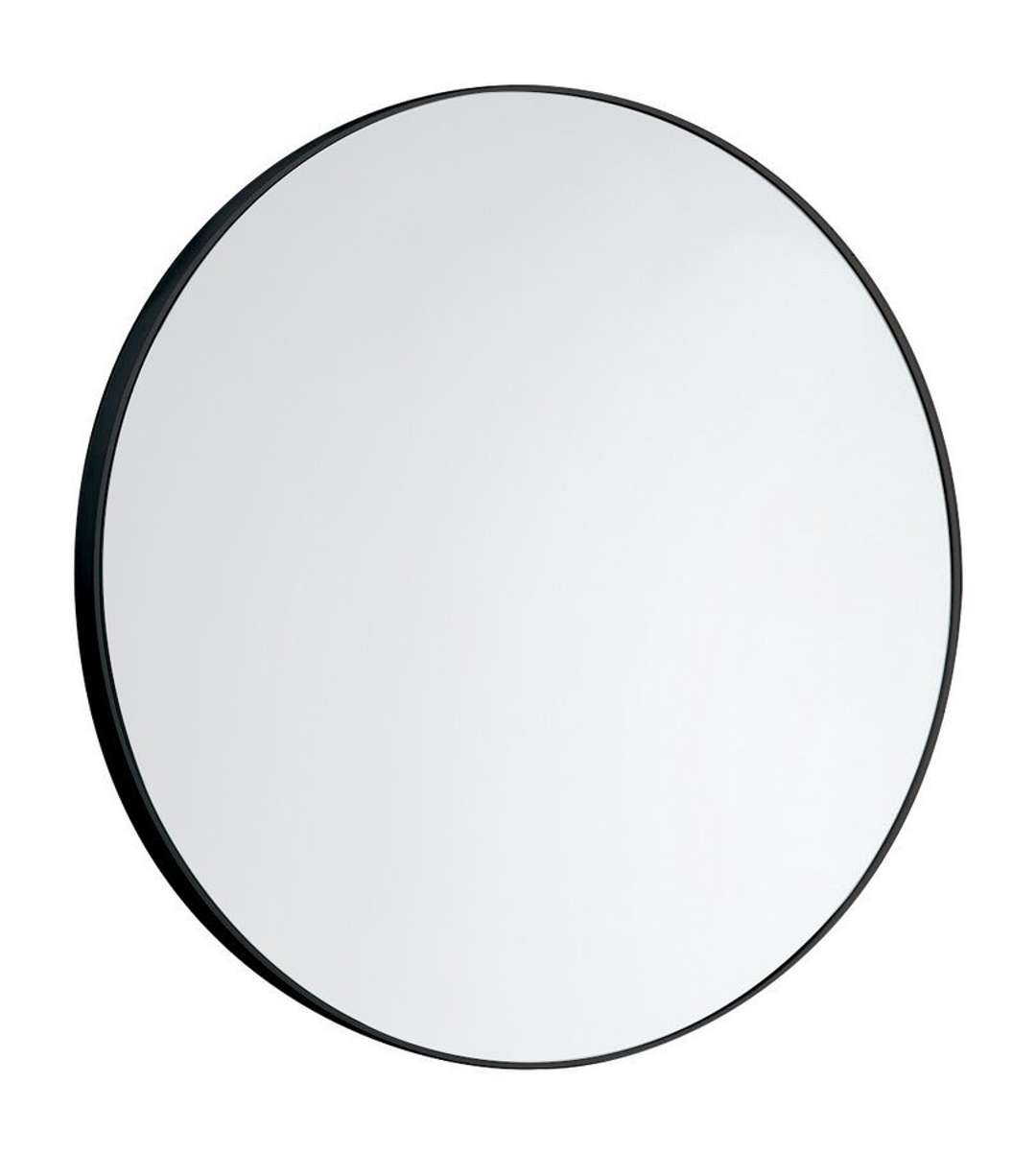 Aqualine Lustra - Lustro o średnicy 60 cm, czarne matowe 6000