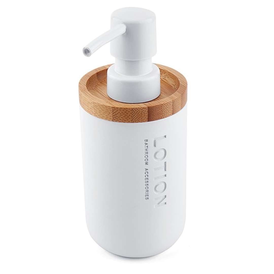 Nimco Kora - Stojący dozownik mydła o pojemności 270 ml w kolorze białym KO 24031-05