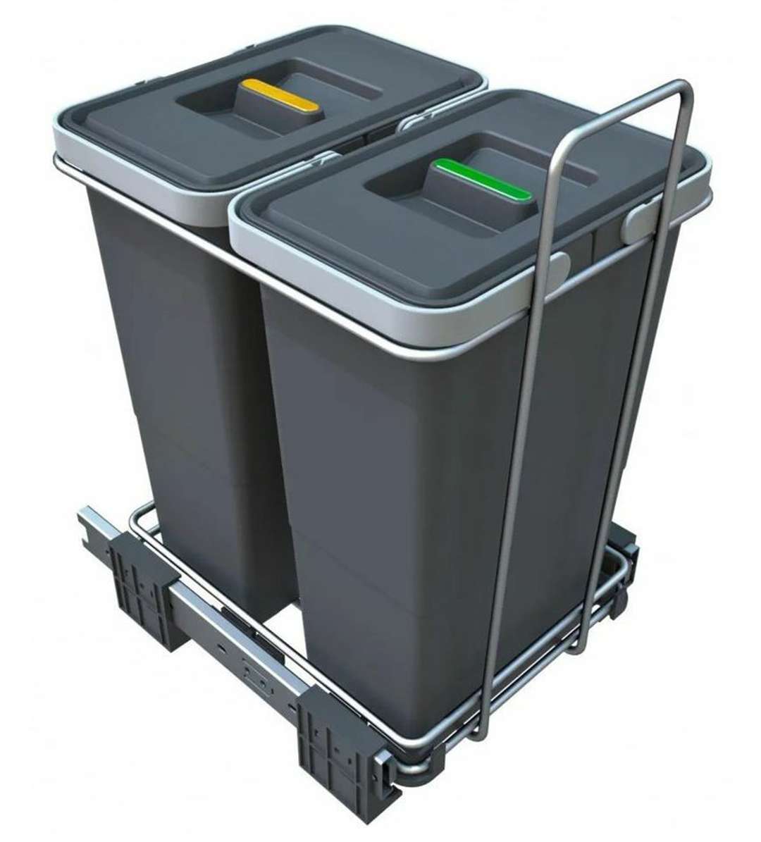 Elletipi Ecofil - Wbudowany kosz na śmieci, dzielony, 16 l PF01 34C2