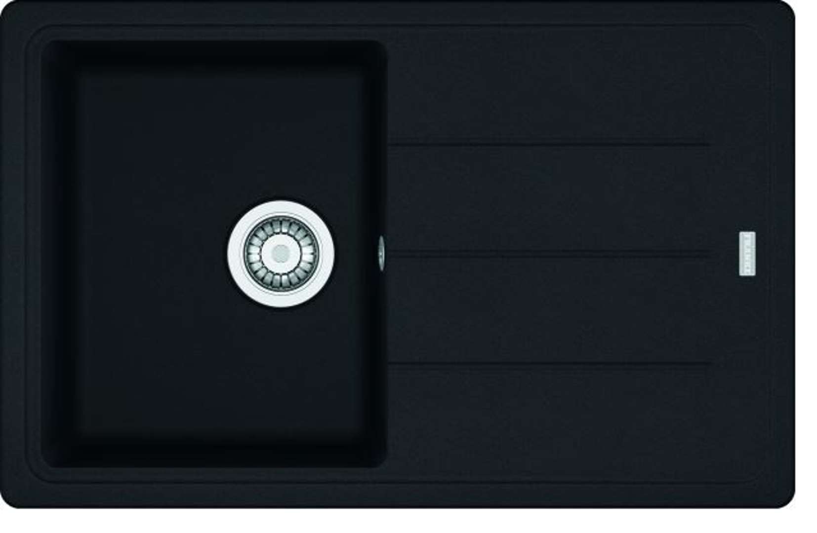 Franke Basis - Zlew zapachowy BFG 611-78, 78x50 cm, czarny mat 114.0661.513