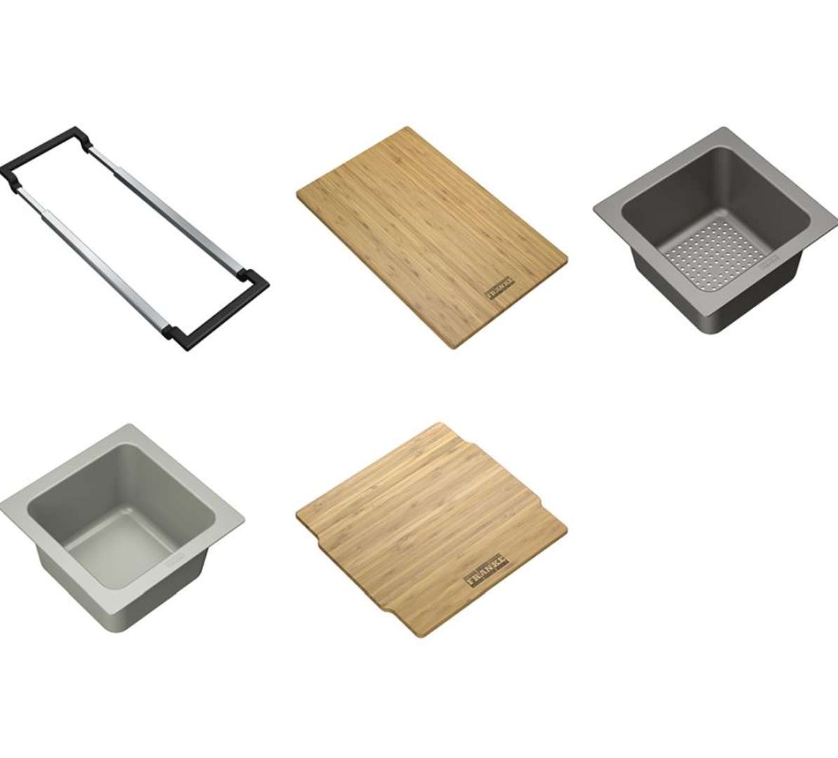 Franke Akcesoria - ALL-IN Set 2, zestaw 5 akcesoriów do zlewu 112.0655.482