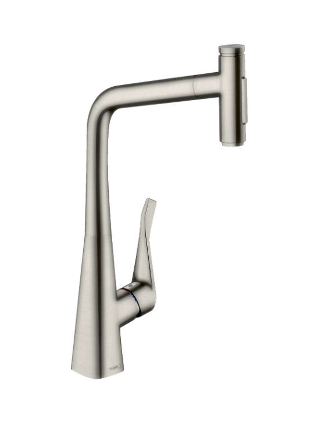 Hansgrohe M71 - Bateria zlewozmywakowa Metris Select z wyciąganą wylewką, stal szlachetna optyczna 73820800