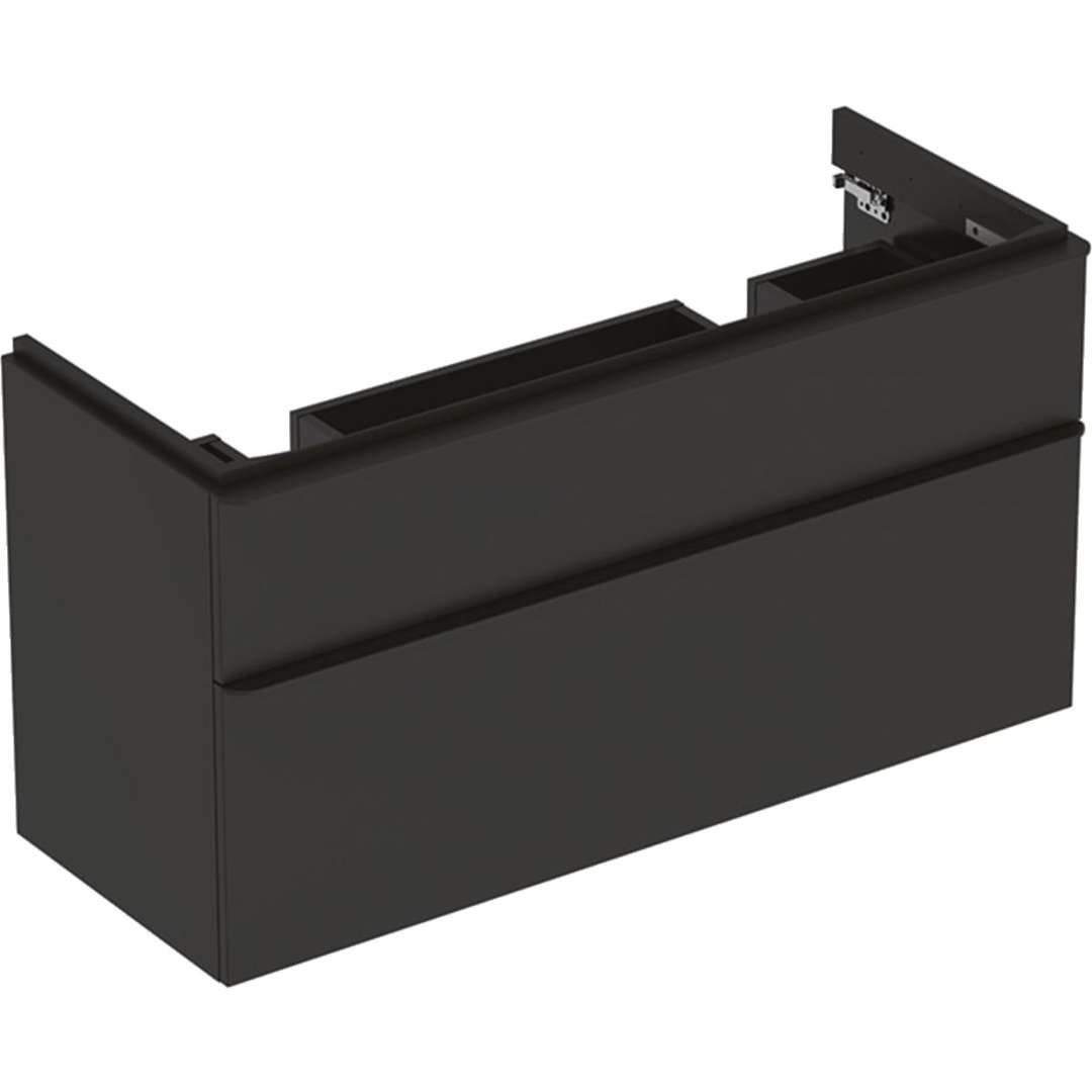 Geberit Smyle Square - Szafka podumywalkowa, 118x47x62 cm, 2 szuflady, lawa 500.356.JK.1