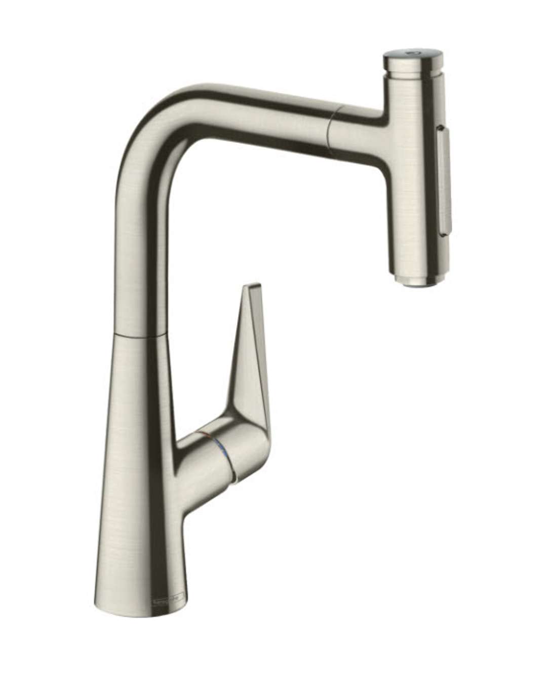 Hansgrohe Talis Select M51 - Bateria zlewozmywakowa z wyciąganą wylewką, stal szlachetna optyczna 72824800