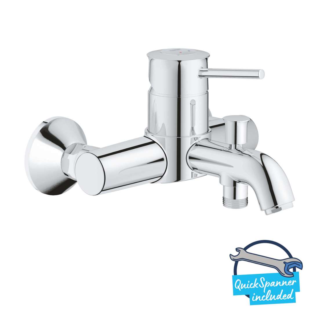 Grohe Start Classic - Bateria wannowa naścienna, chrom 23787000
