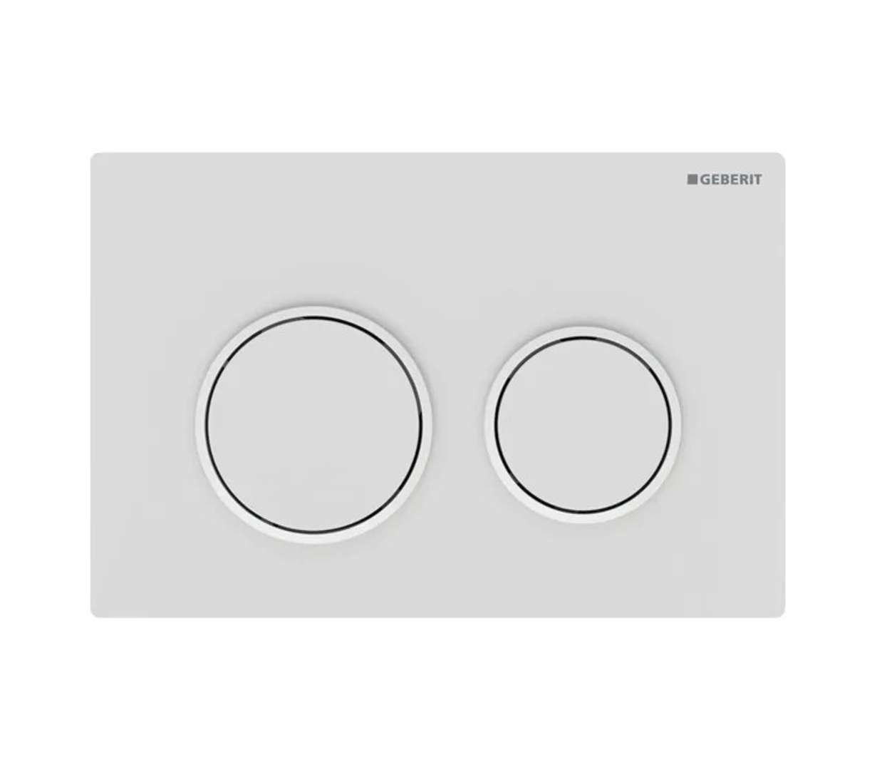 Geberit Omega20 - Kontrola spłukiwania, biały mat 115.085.01.1
