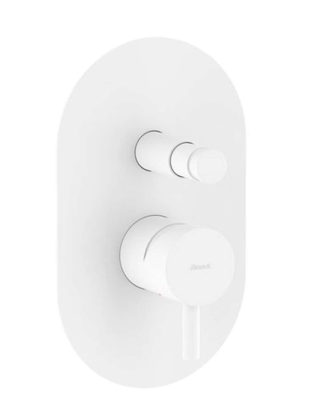 Ravak Espirit - Bateria podtynkowa, na 2 urządzenia, z korpusem, kolor biały matowy X070247