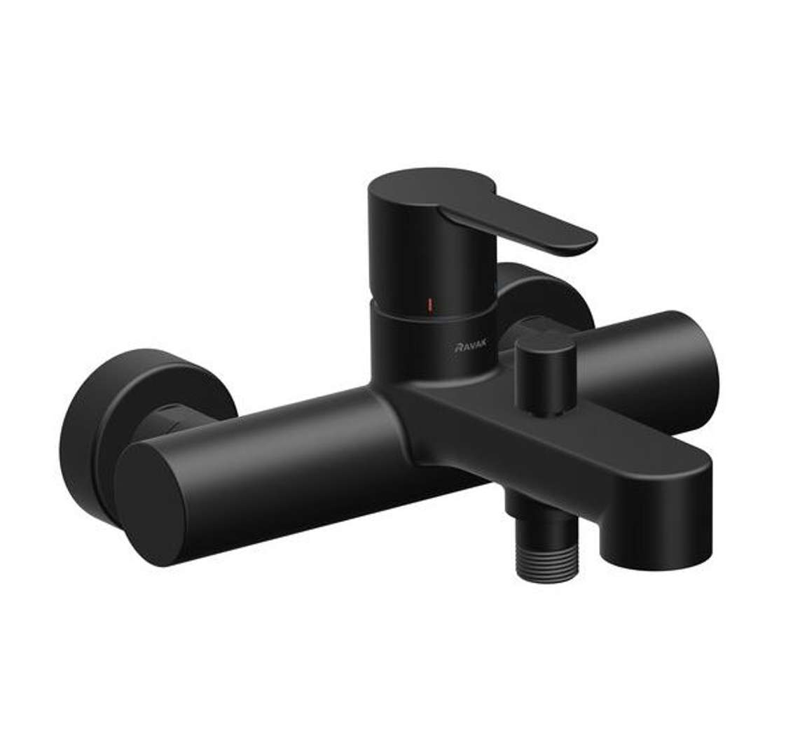 Ravak Puri - Bateria wannowa, Matte Black X070192