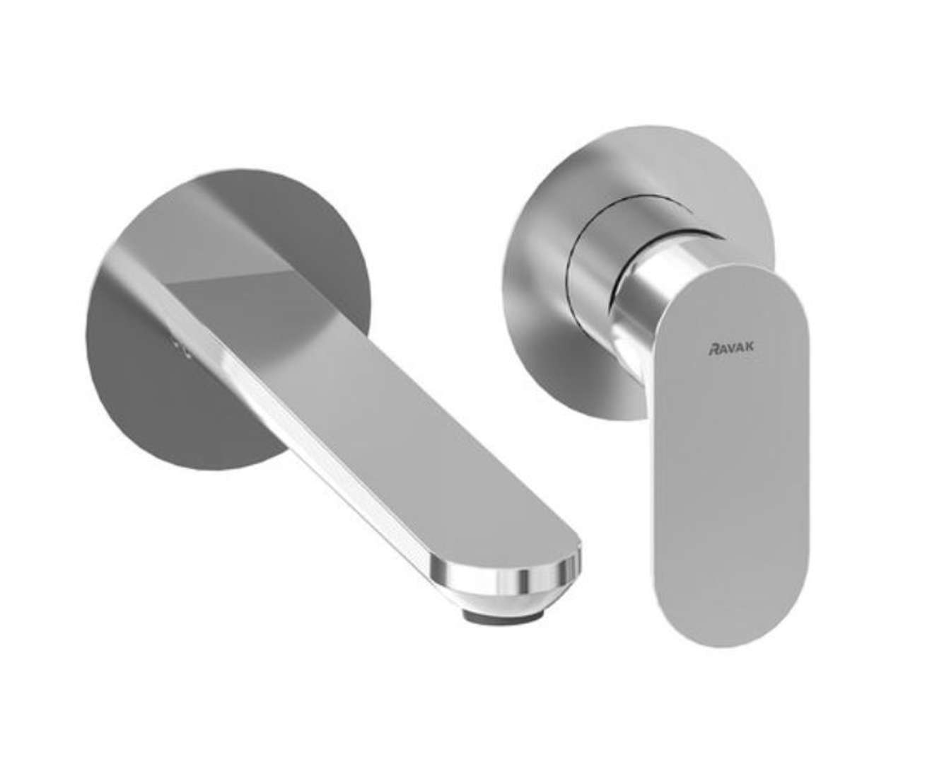 Ravak Eleganta - Bateria umywalkowa podtynkowa, montaż 2-otworowy, chrom X070212