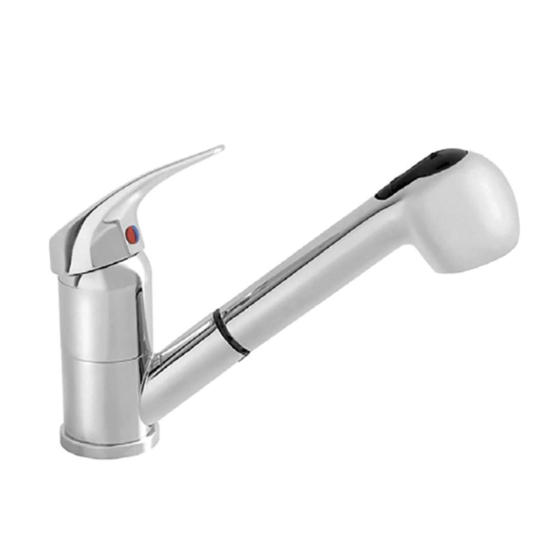 Alveus Baterie - Bateria zlewozmywakowa Oaza z wyciąganym prysznicem, chrom 1091078