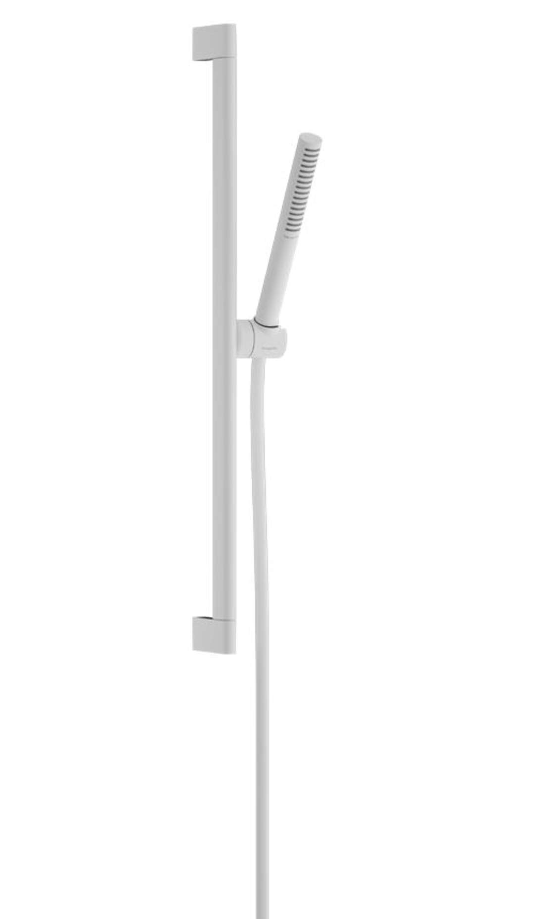 Hansgrohe Pulsify S - Zestaw głowicy prysznicowej, drążka i węża, EcoSmart, biały mat 24372700