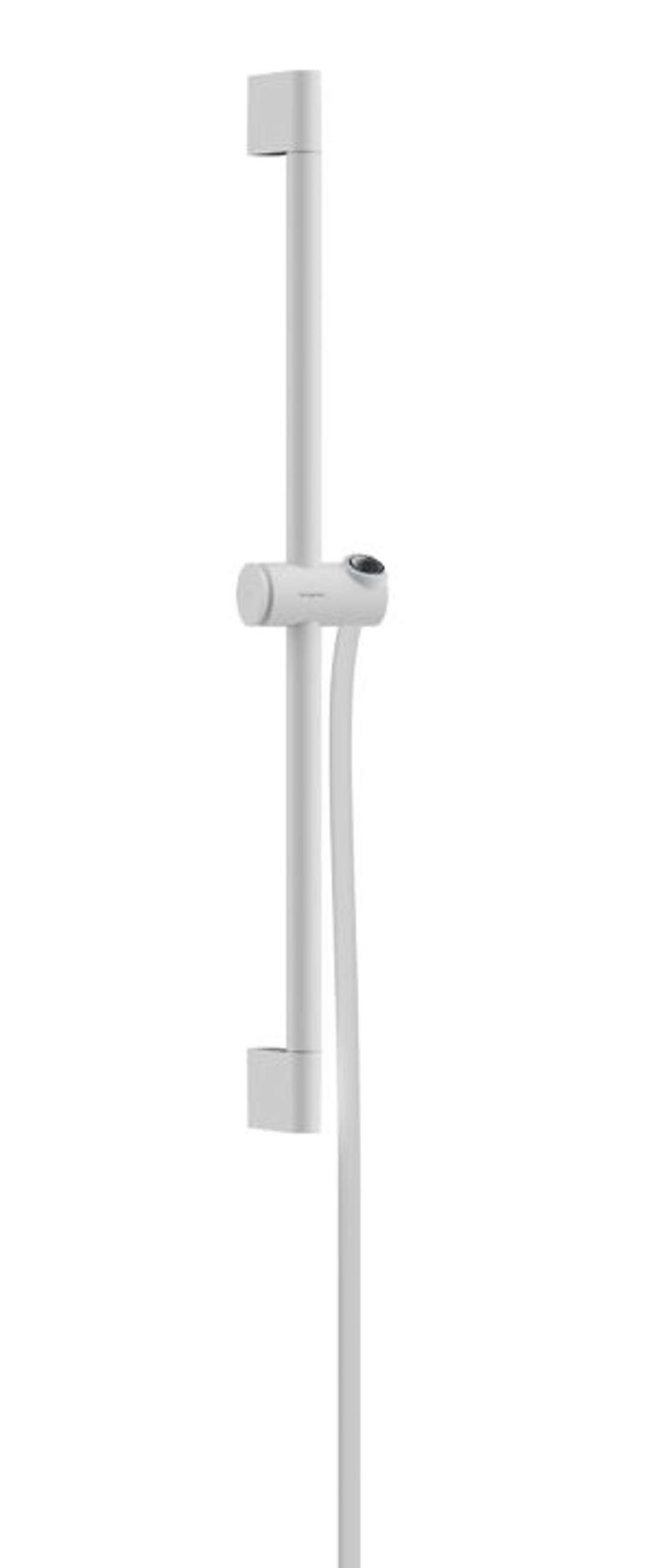 Hansgrohe Unica - Drążek prysznicowy 96 cm z wężem prysznicowym, biały mat 24401700