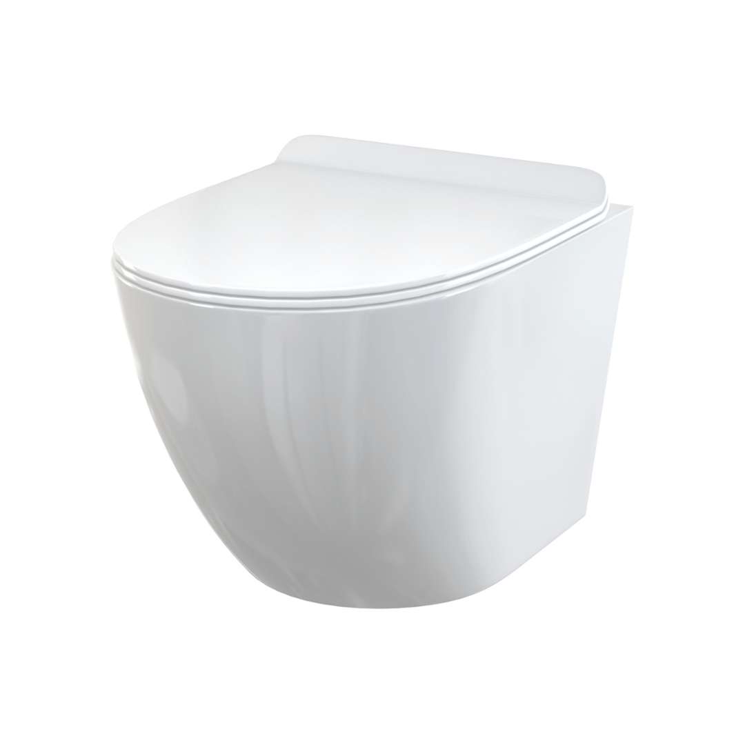 Alcadrain Ceramika - Toaleta wisząca z deską Slim, Softclose, Rimless, biel alpejska WC SOLID