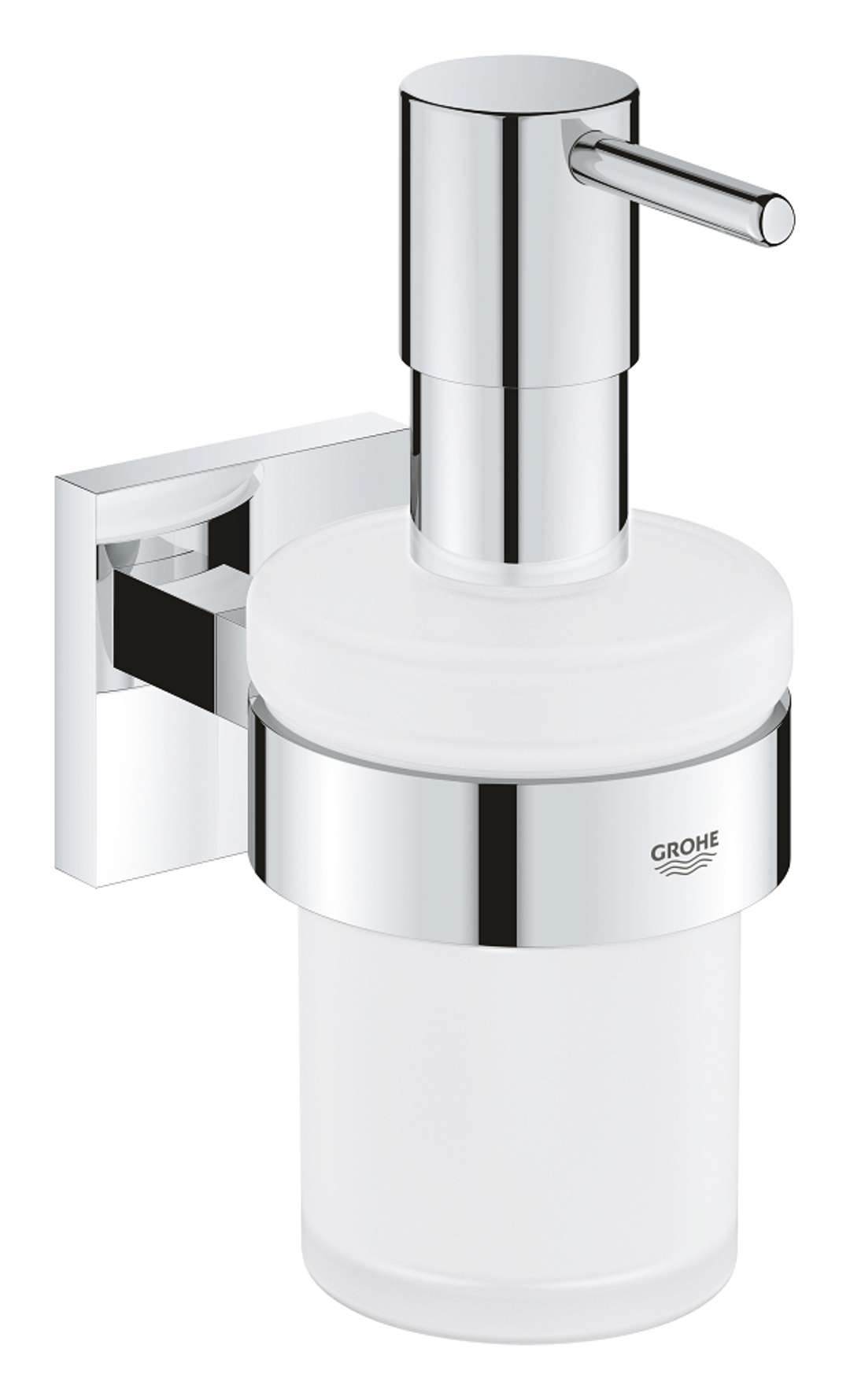 Grohe QuickFix Start Cube - Dozownik do mydła z uchwytem, szkło/chrom 41098000