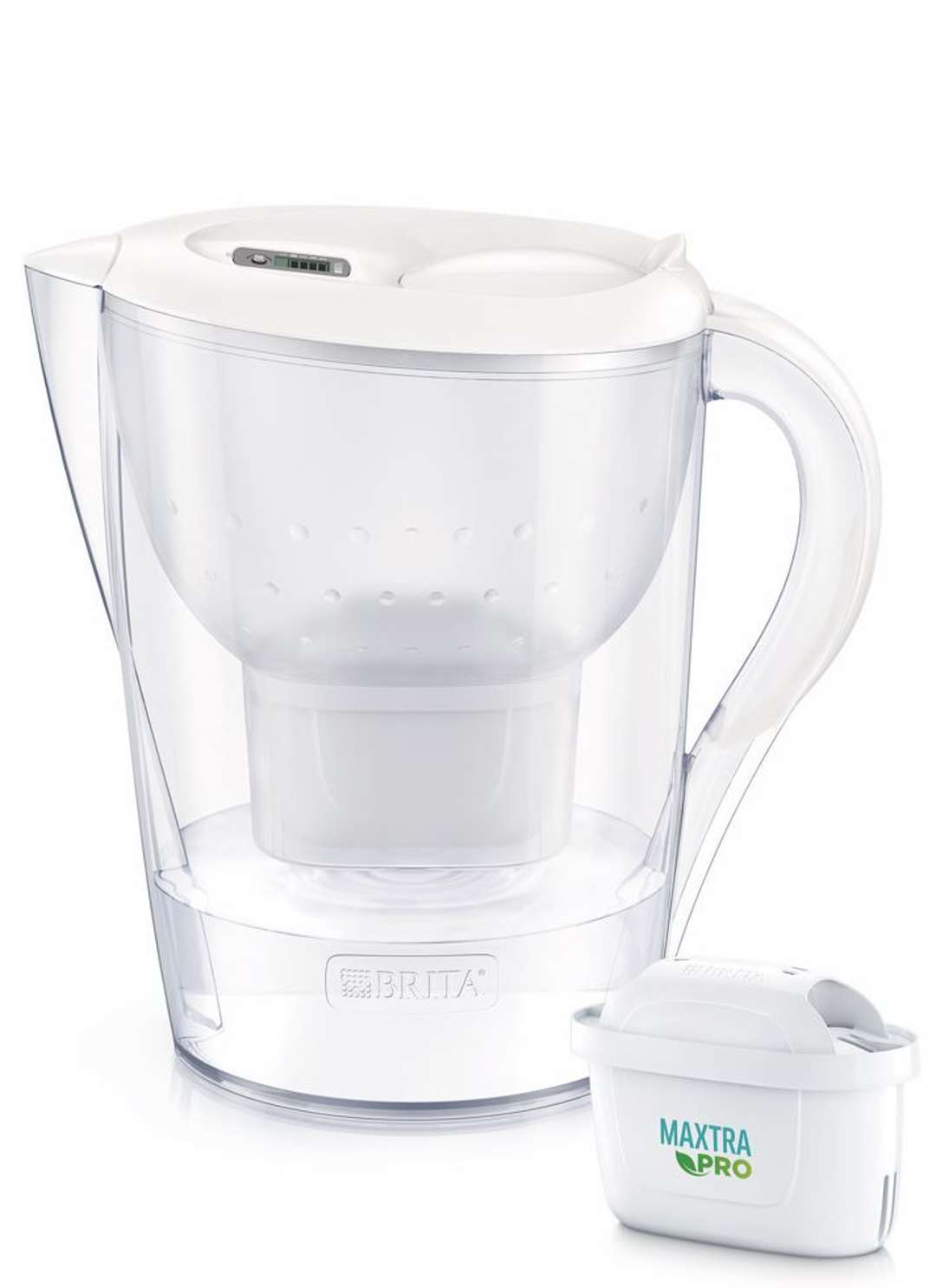 Brita Czajnik - Dzbanek z filtrem Marella XL Memo, pojemność 3,5 l, 3x filtr MX PRO, biały 1052782