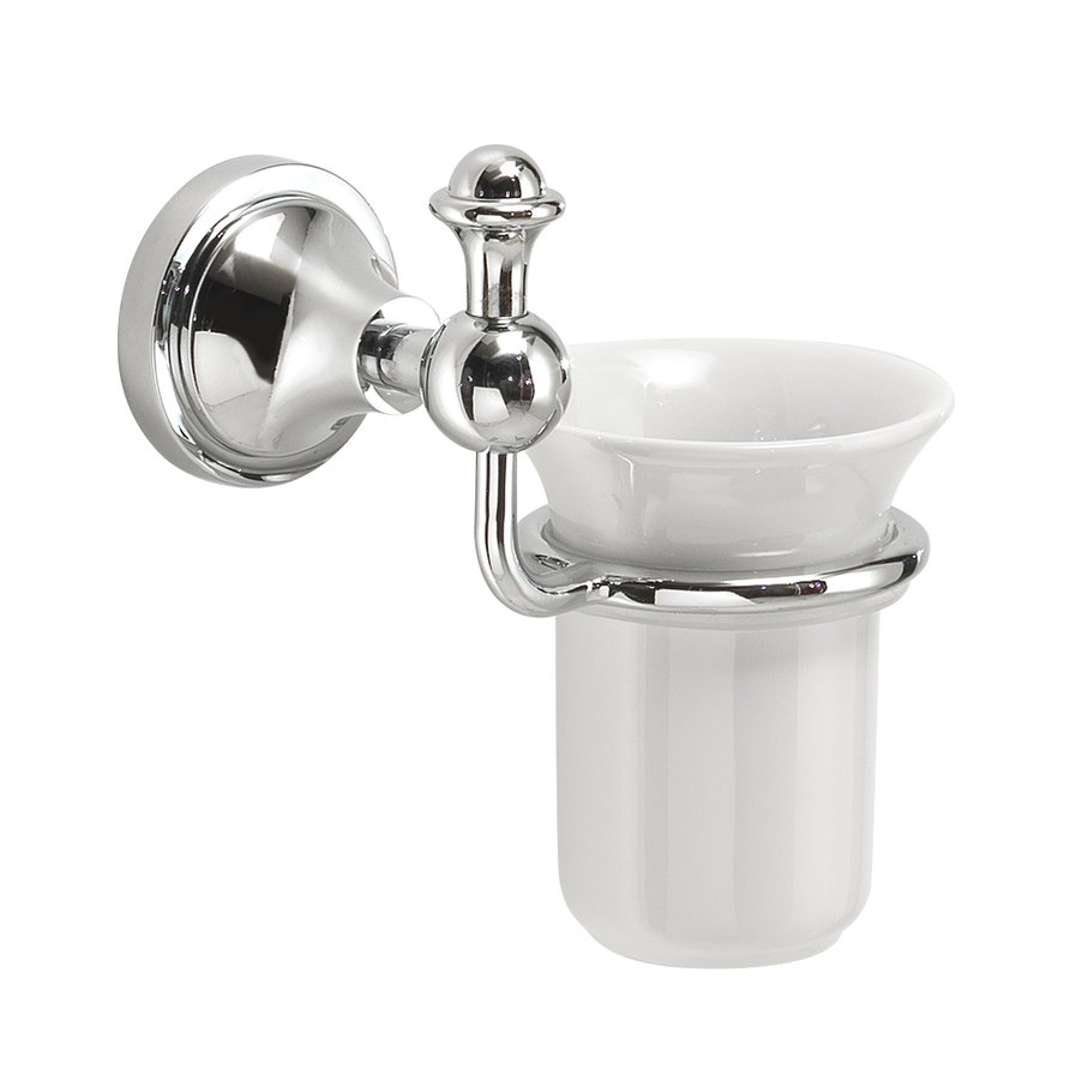 Sapho Gedi Nevis - Uchwyt na szczoteczkę  i pastę do zębów, ceramika/chrom NV1013