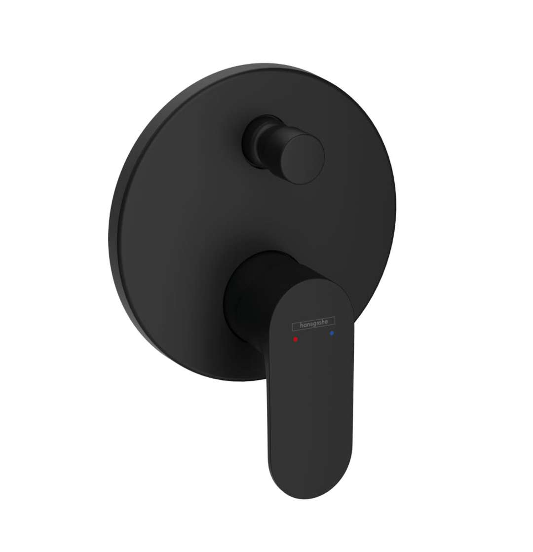 Hansgrohe Rebris S - Bateria wannowa podtynkowa, czarny mat 72467670
