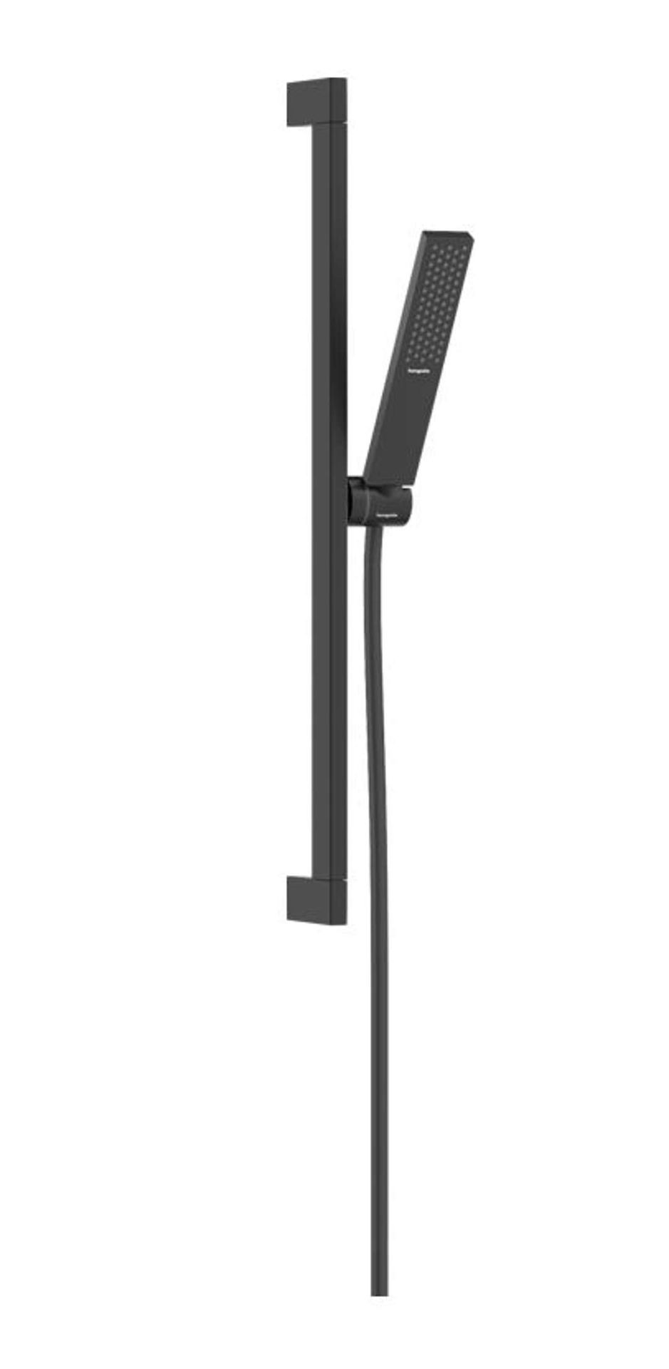 Hansgrohe Pulsify E - Zestaw głowicy prysznicowej, drążka i węża, EcoSmart+, czarny mat 24371670