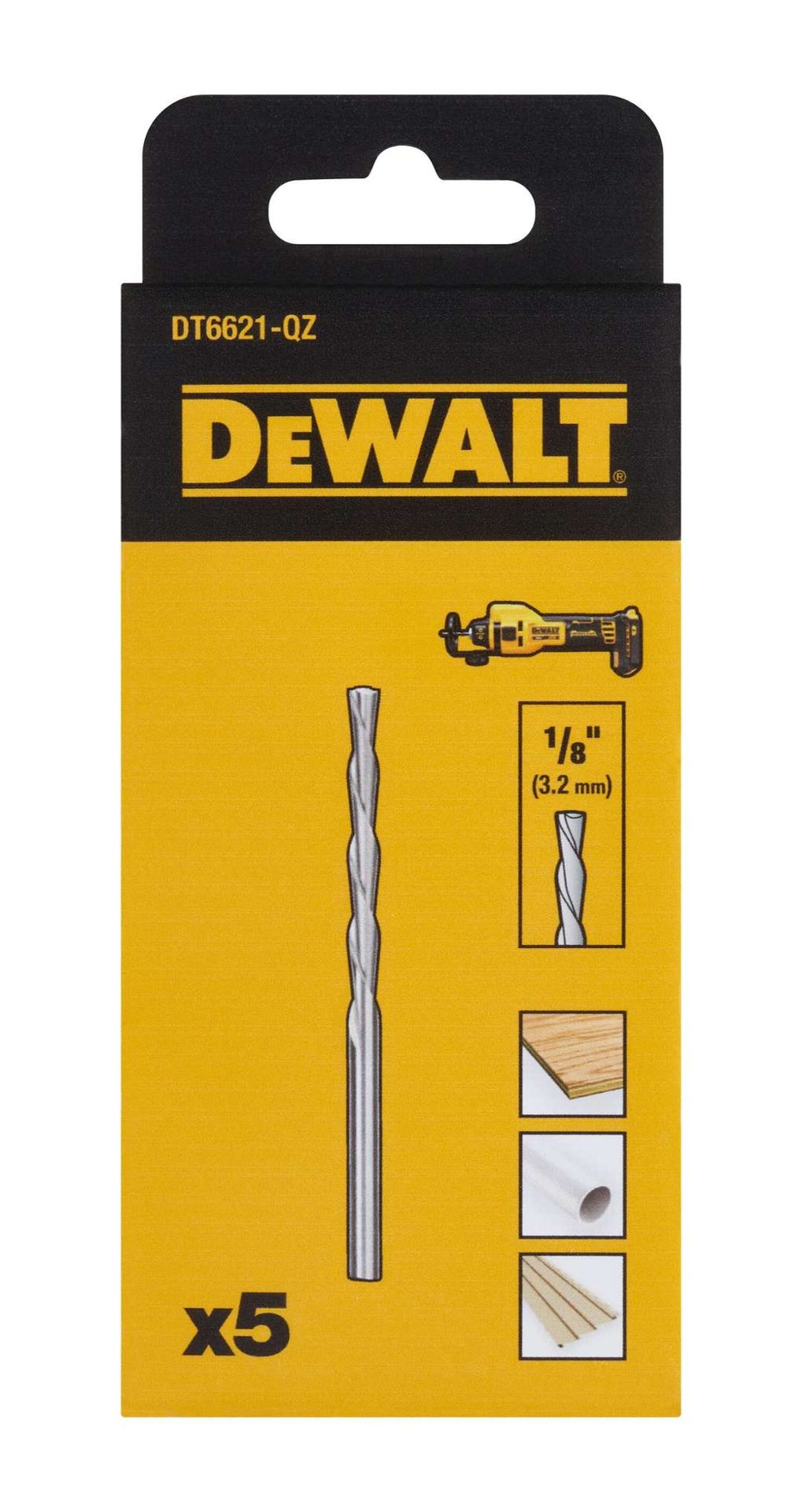 DeWALT Akcesoria - Narzędzie do cięcia wielu materiałów 3,2 mm, 5 szt. DT6621