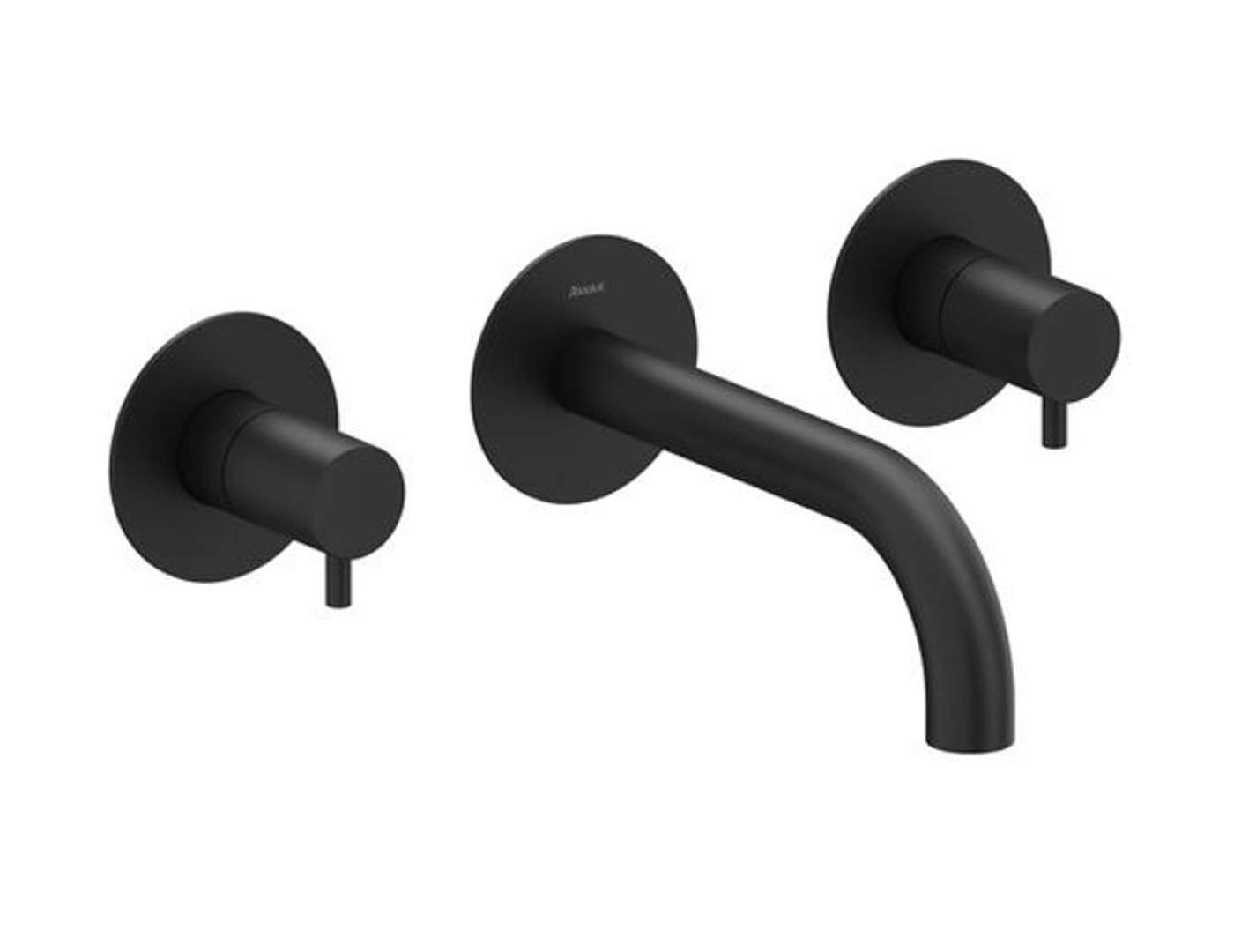 Ravak Espirit - Podtynkowa bateria umywalkowa, montaż 3-otworowy, z korpusem, kolor czarny mat X070276