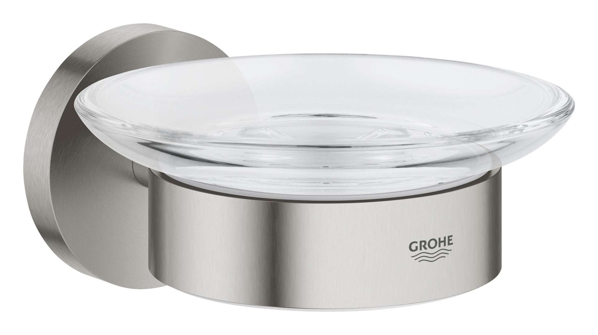 Grohe QuickFix Start - Mydelniczka z uchwytem, szkło/Supersteel 41193DC0