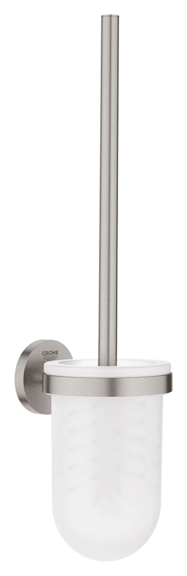 Grohe QuickFix Start - Szczotka toaletowa ścienna, z uchwytem, szkło/Supersteel 41185DC0