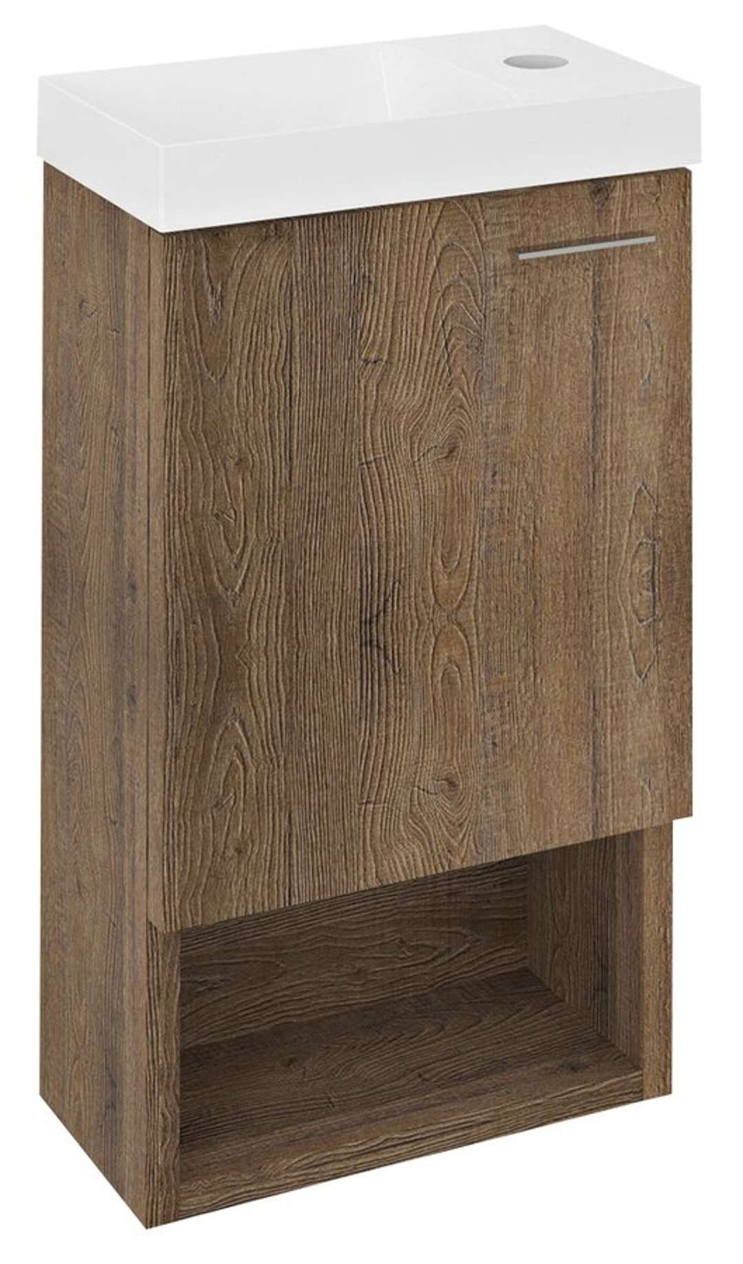 Sapho Latus - Szafka podumywalkowa 30x53x17 cm, 1 drzwi L/P, dąb sherwood LT711-1515