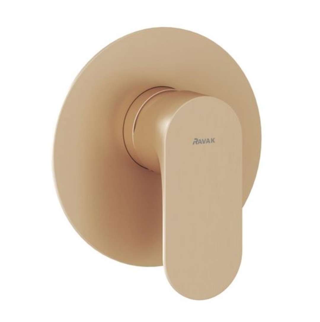 Ravak Eleganta - Bateria podtynkowa z korpusem, szczotkowane różowe złoto X070373