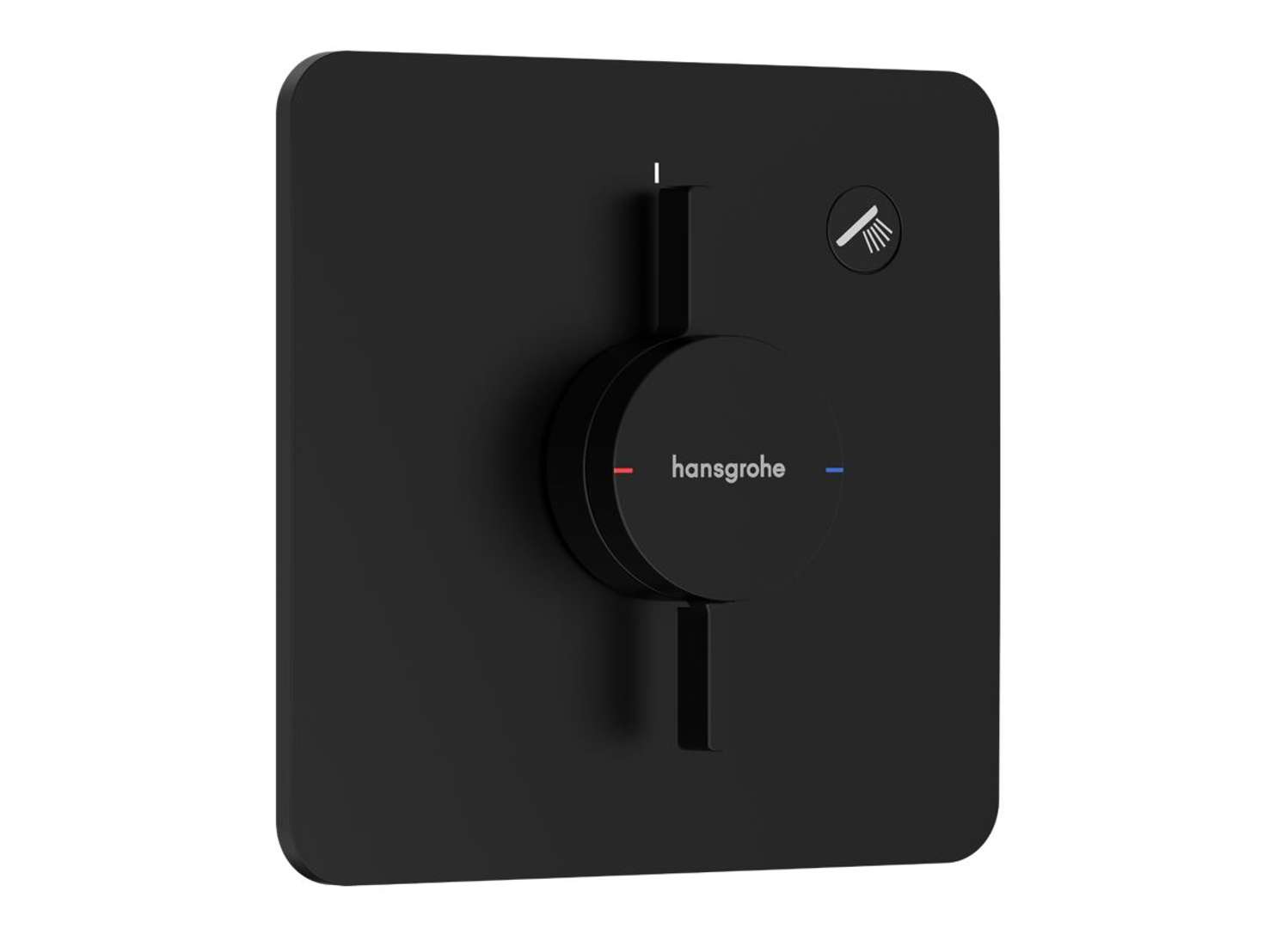 Hansgrohe DuoTurn Q - Bateria prysznicowa podtynkowa, czarny mat 75614670